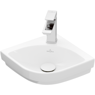 Раковина Villeroy Boch компактная Architectura,  без перелива отверстие для смесителя слева Альпийский белый,